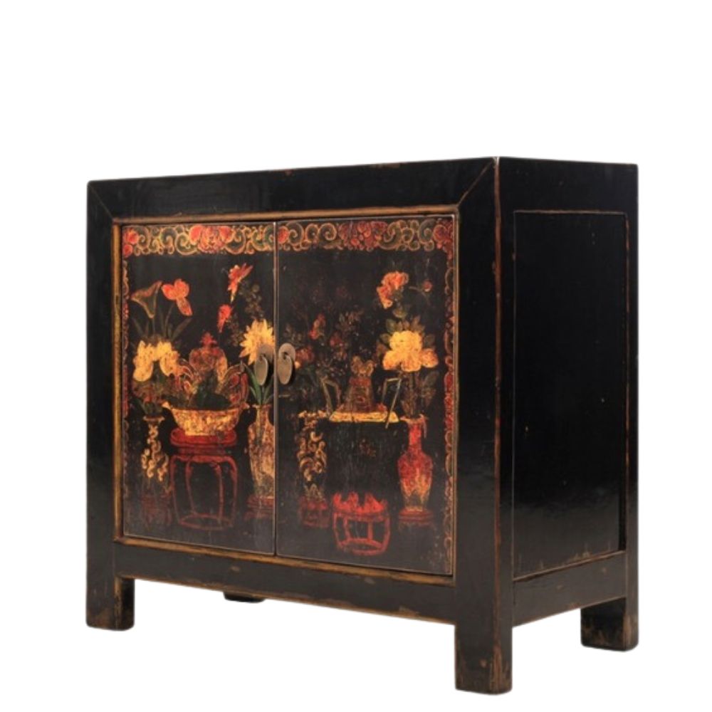 Black deals oriental cabinet